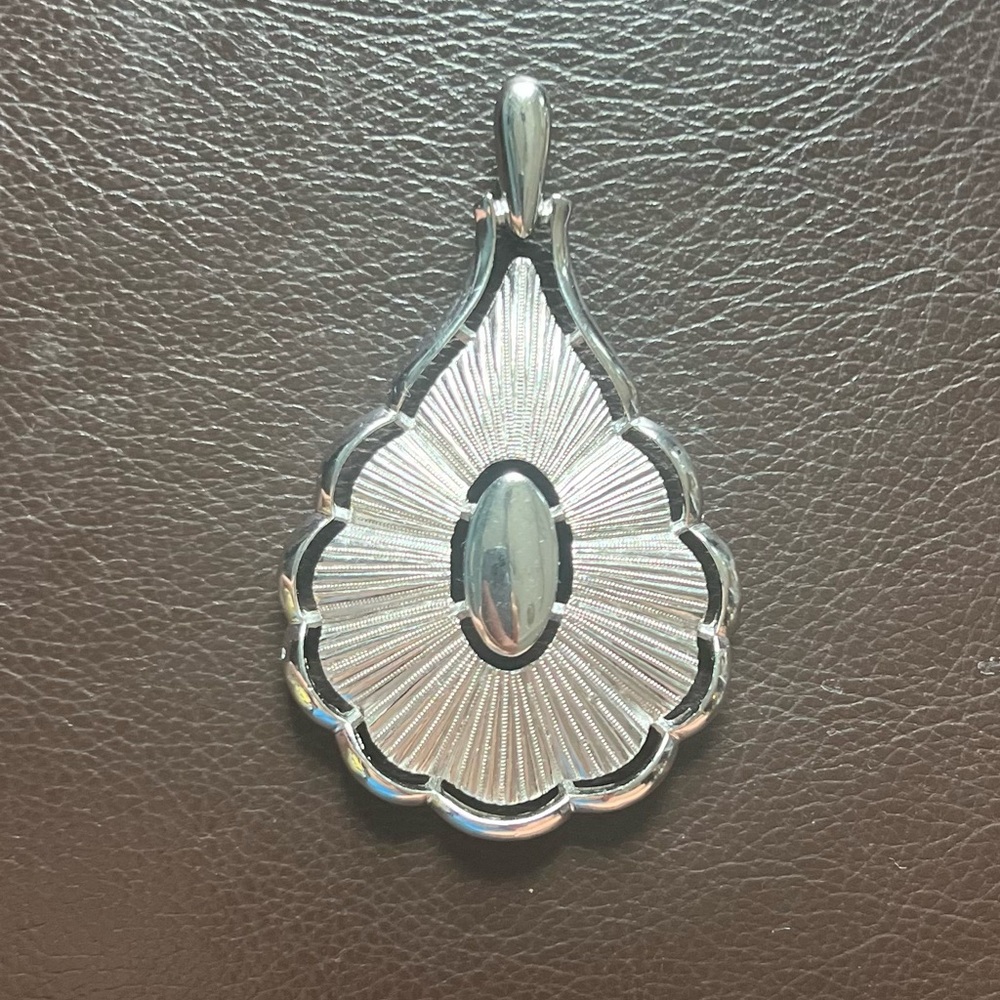Trifari Vintage Silver Necklace Pendant